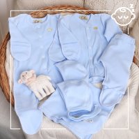 Комплект голубой для новорожденного