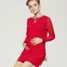 Красное платье для беременных