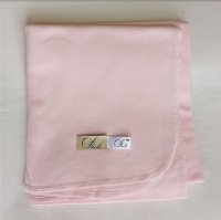 Трикотажная пеленка розовая