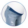 Рваные джинсы для беременных